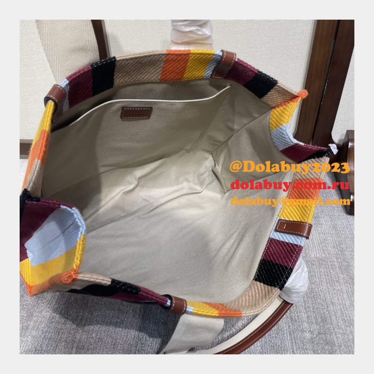 Top Quality Chloe Woody Rainbow Designer Bag