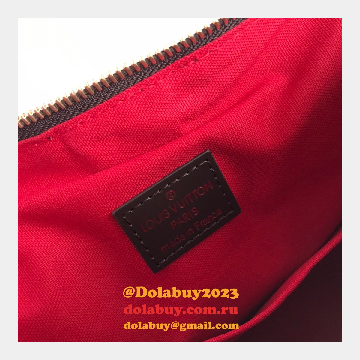 AAA+ Replica Louis Vuitton Siena MM Damier Ebene Brown