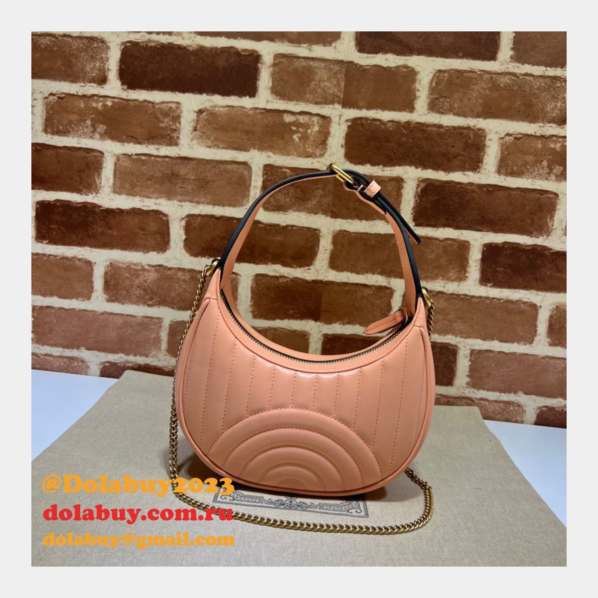 G*u*i aaa+ gg marmont half-moon-shaped 699514 fashion bag