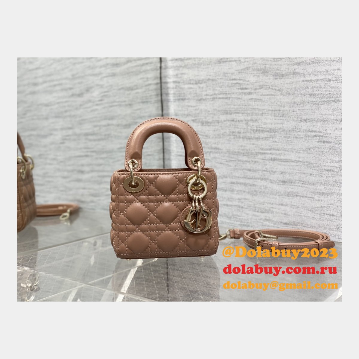 Replica Fashion Dior Micro Lady 1:1 Mirror 12CM Bag