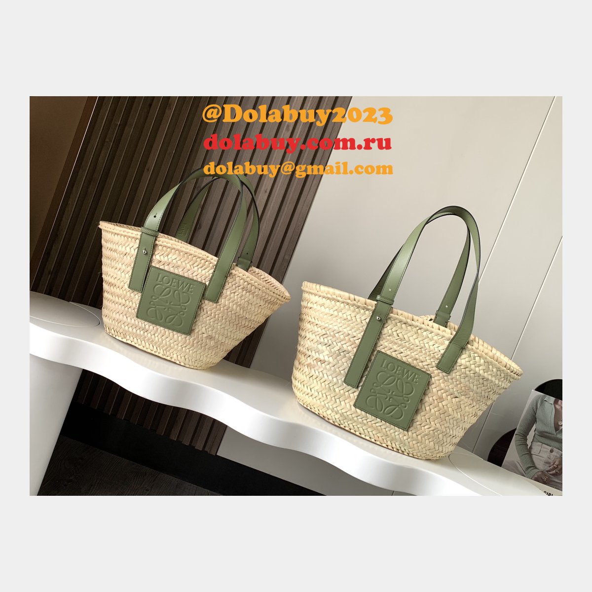 Designer loewe Basket beach handbag hot