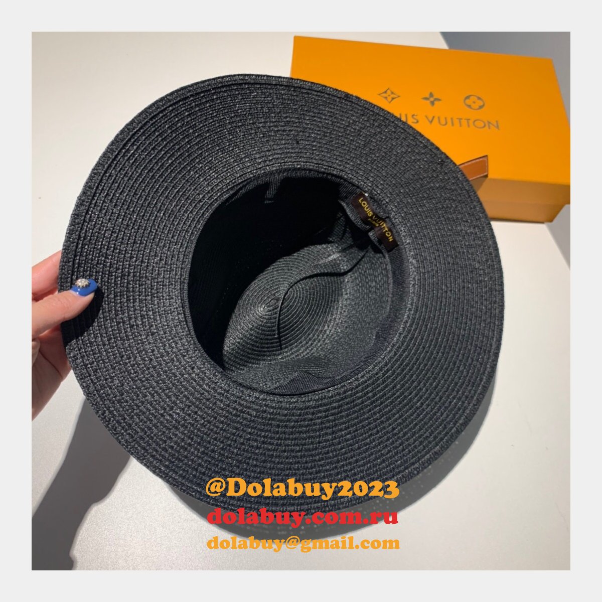 Fashion Louis Vuitton Beach classic straw hat