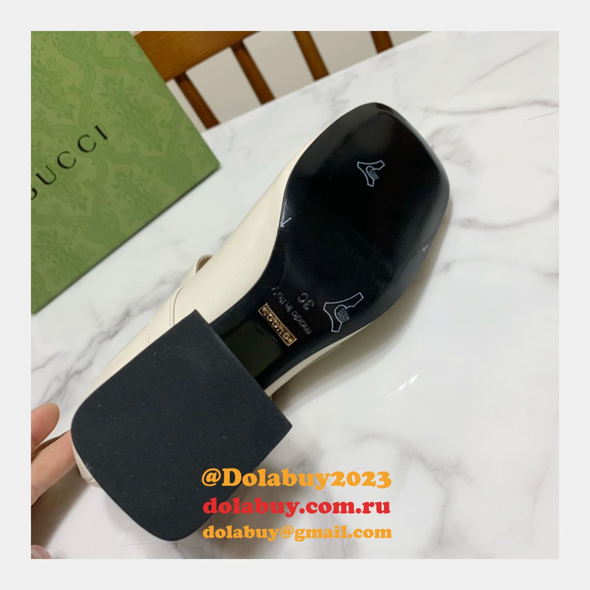 high quality G*u*i cheap replica single shoes