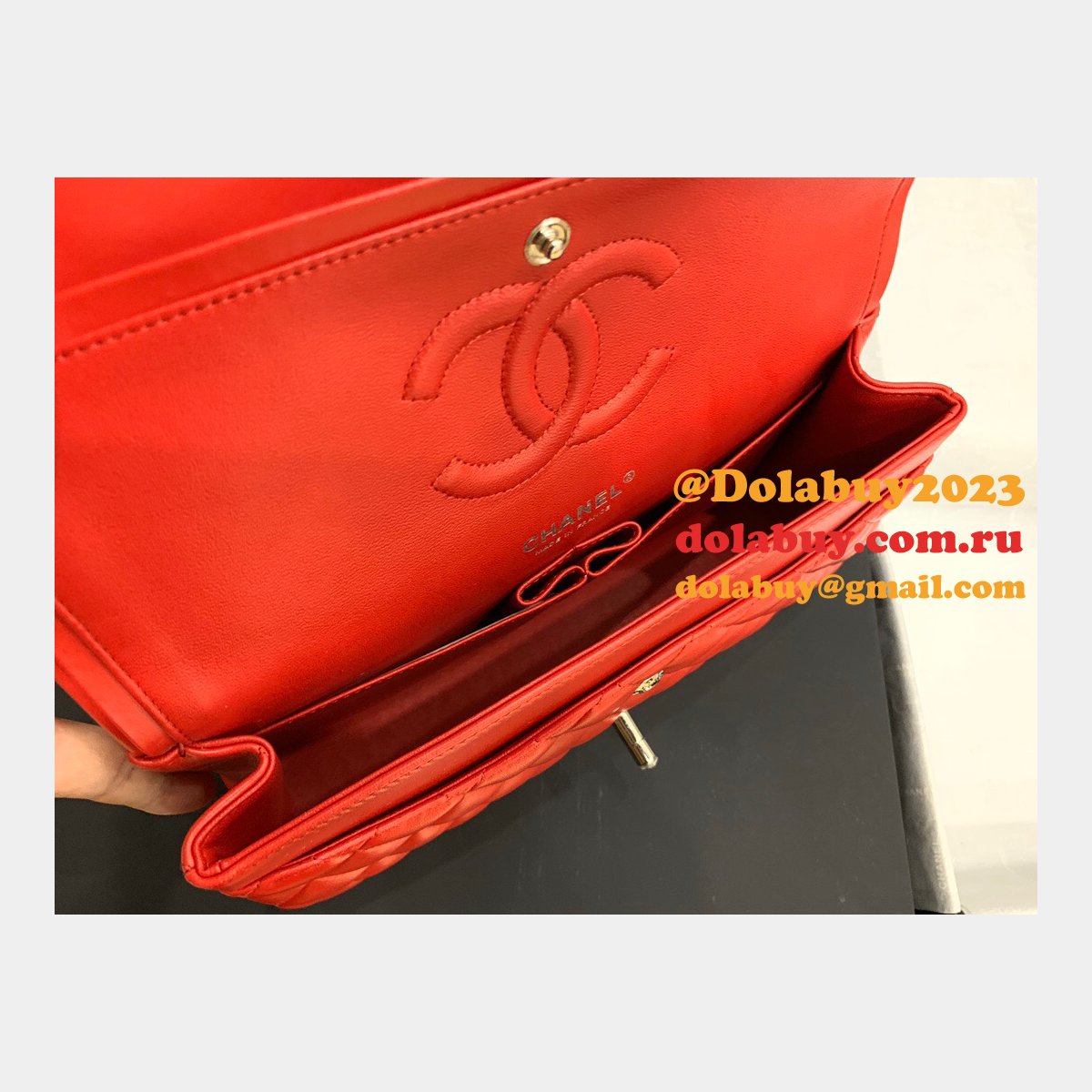 Wholesale Best Replica Lambskin CF1112 25CM Handbags Online China Sale