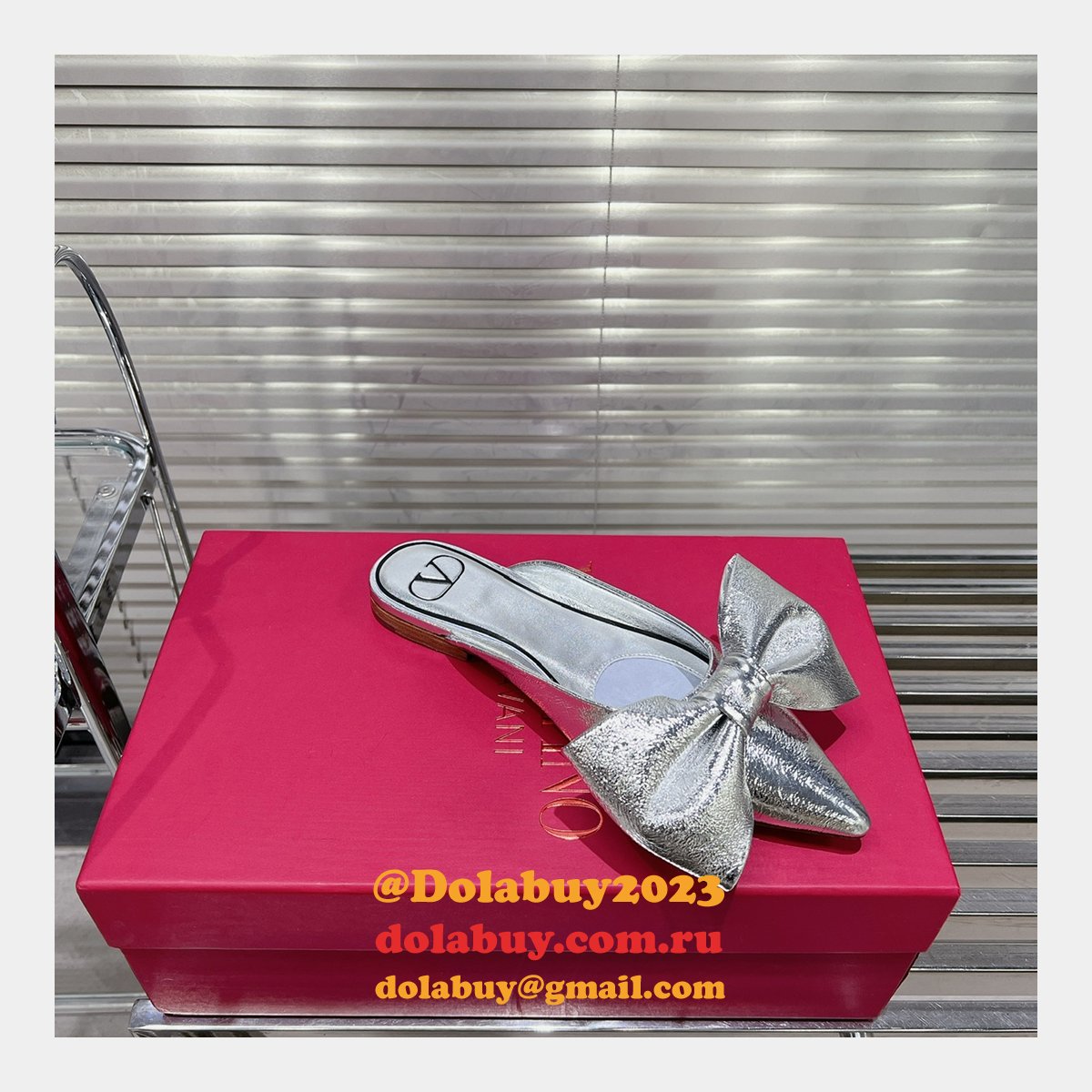 Toe Sandals Best Valentino Replica Slippers Loafer Bow Shoes