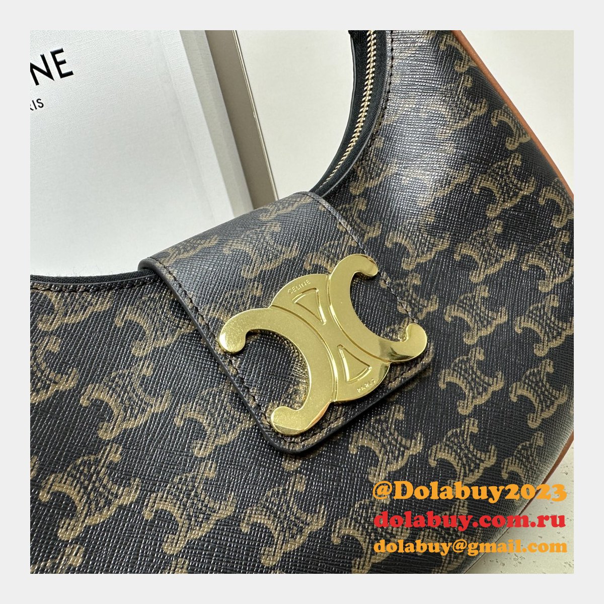 Best High Inspired 114492 Ava Triomphe Soft Quality Celine Replica Bag