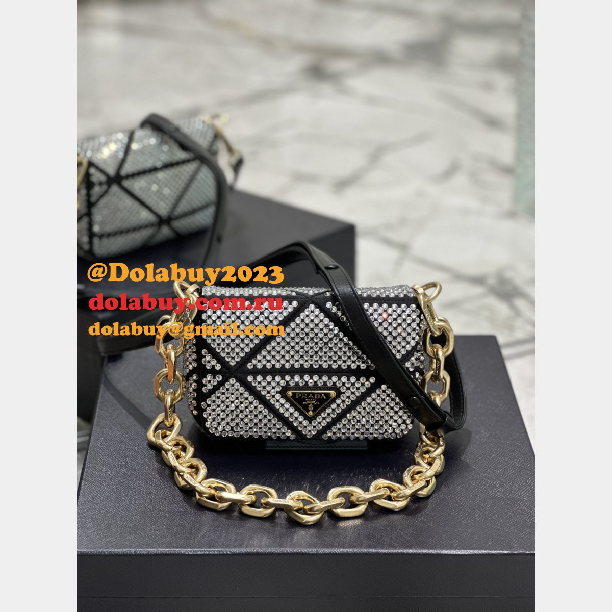 Best High-Quality Party Prada Replica Fashion 1BD329 Handbag