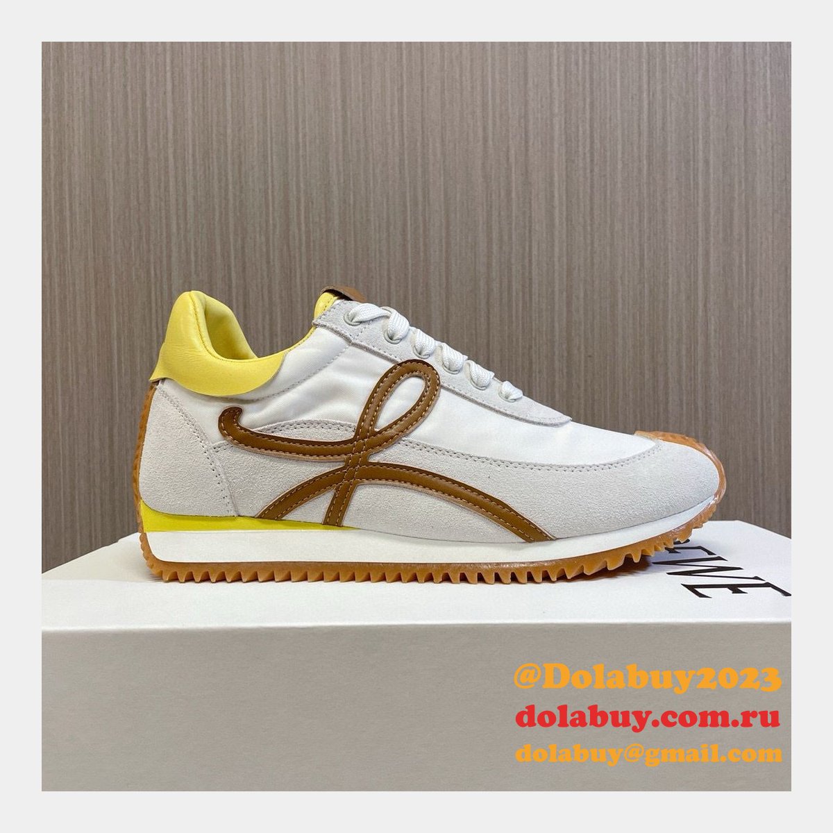 Top Quality Runner In Nylon And Suede Shoes