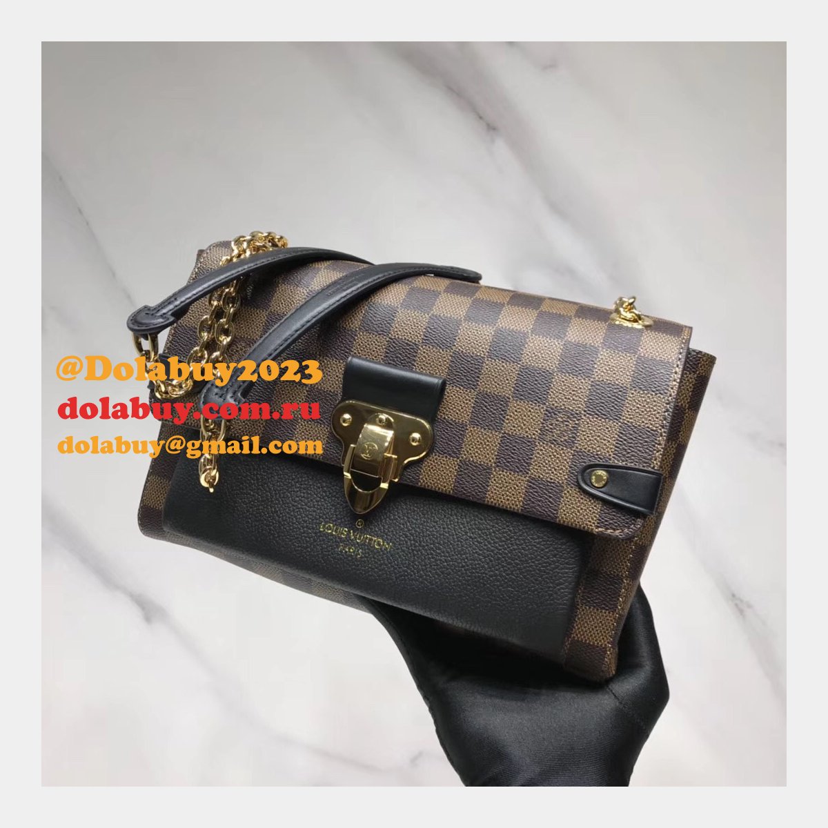 Louis Vuitton Replica Vavin PM Damier Ebene N40113 Browns