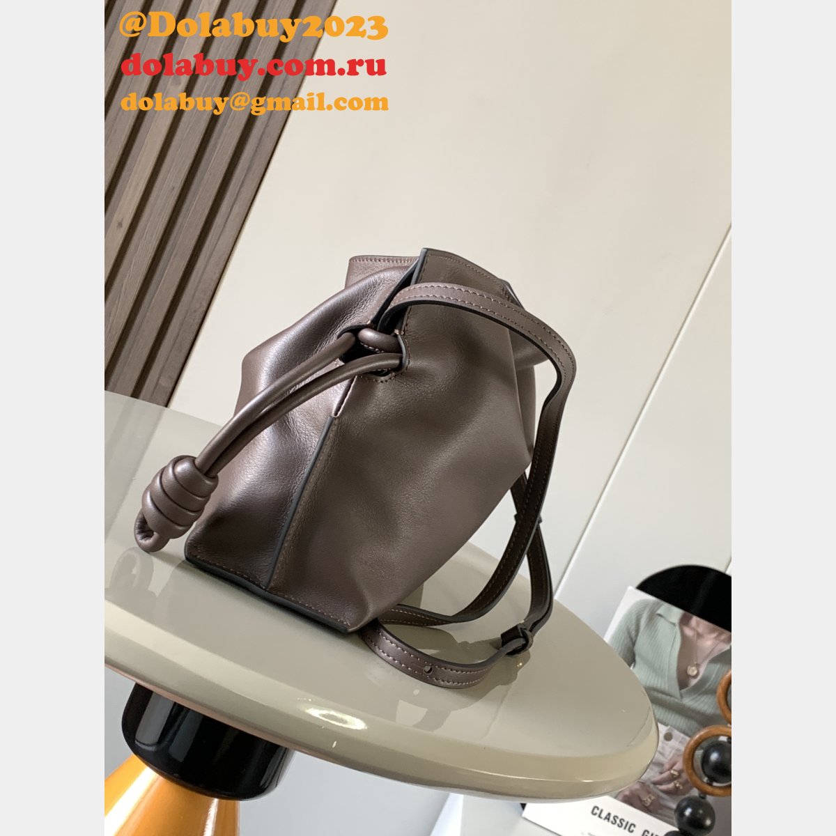 Replica Loewe Mini Flamenco Clutch In Nappa Calfskin 23CM