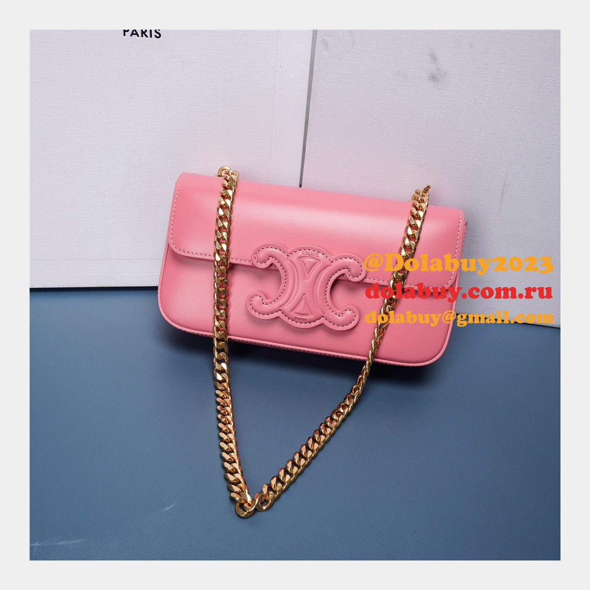 Fake Cheap Replica Celine Triomphe Handbags 21CM