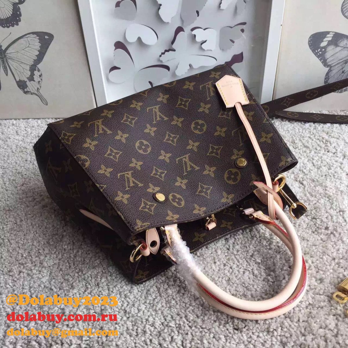 Cheap Louis Vuitton Wholesale Montaigne BB Monogram M41055 Brown
