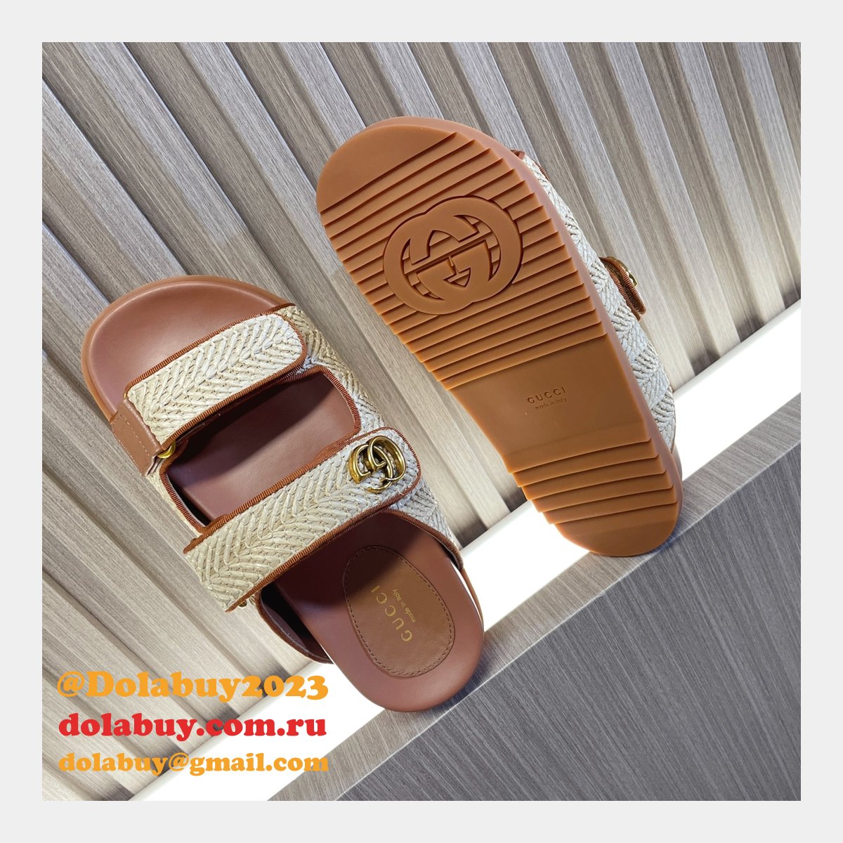 top quality G*u*i 1:1 mirror women sandal