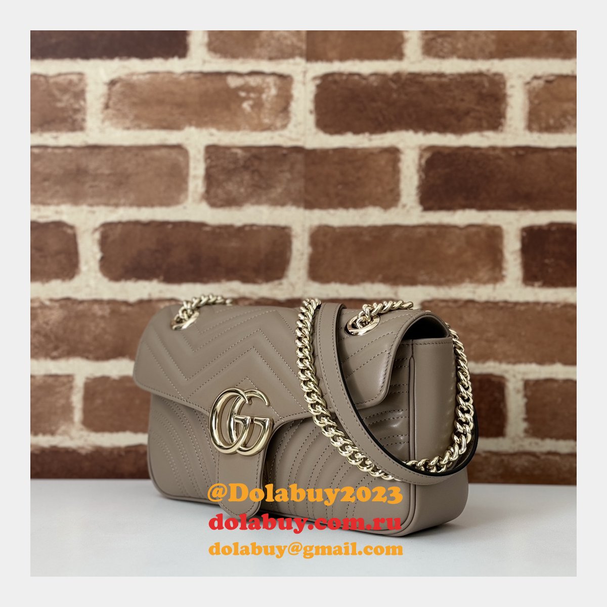 G*u*i designer gg marmont 443497 small shoulder fake bag