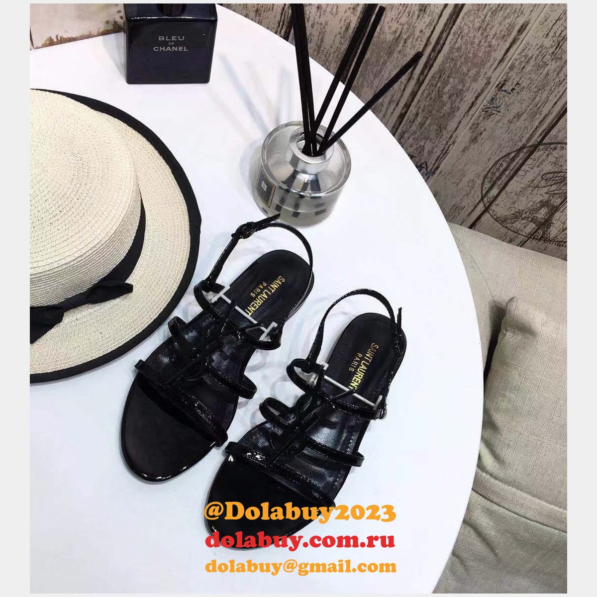 Saint Laurent Flat Sandals 003