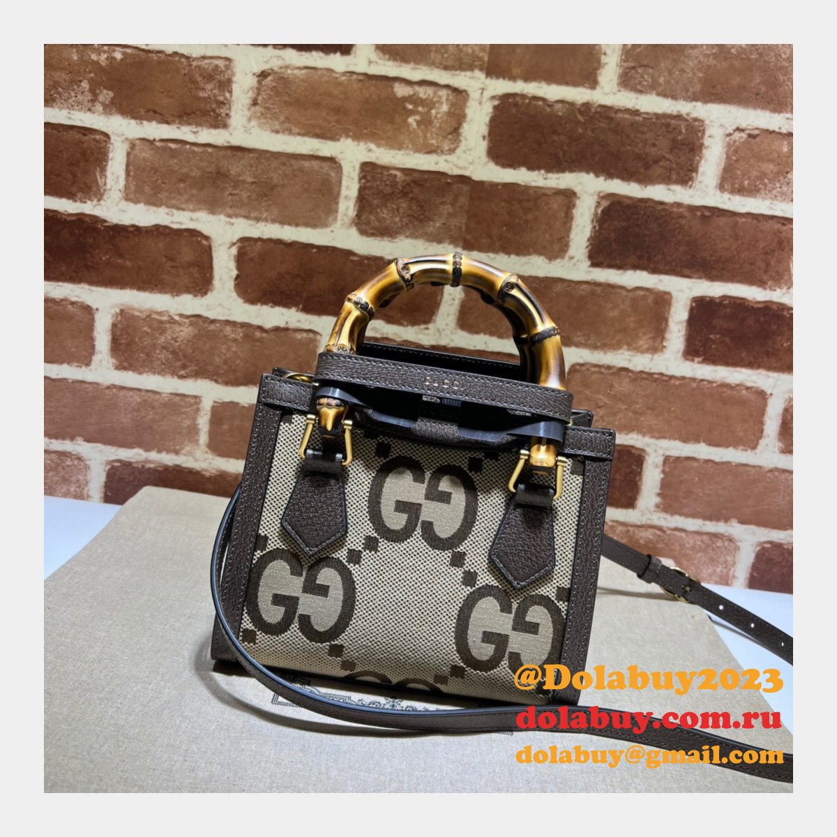 best high quality G*u*i 655661 fake diana tote handbags