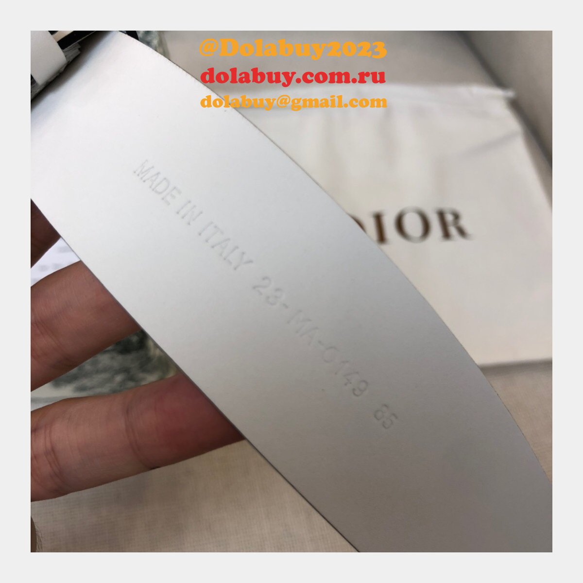 UK Top Quality Christian Dior 3.5CM Multi-color Belts