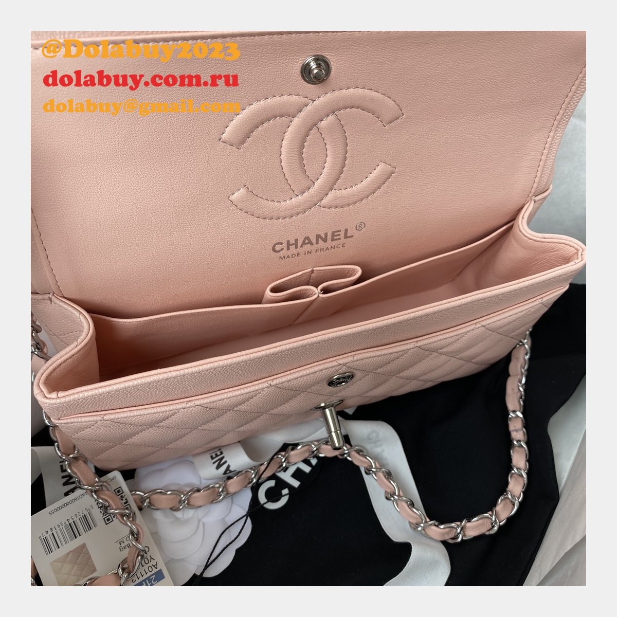 7 Star CC Small Flap Caviar Leather CF 23cm Bag