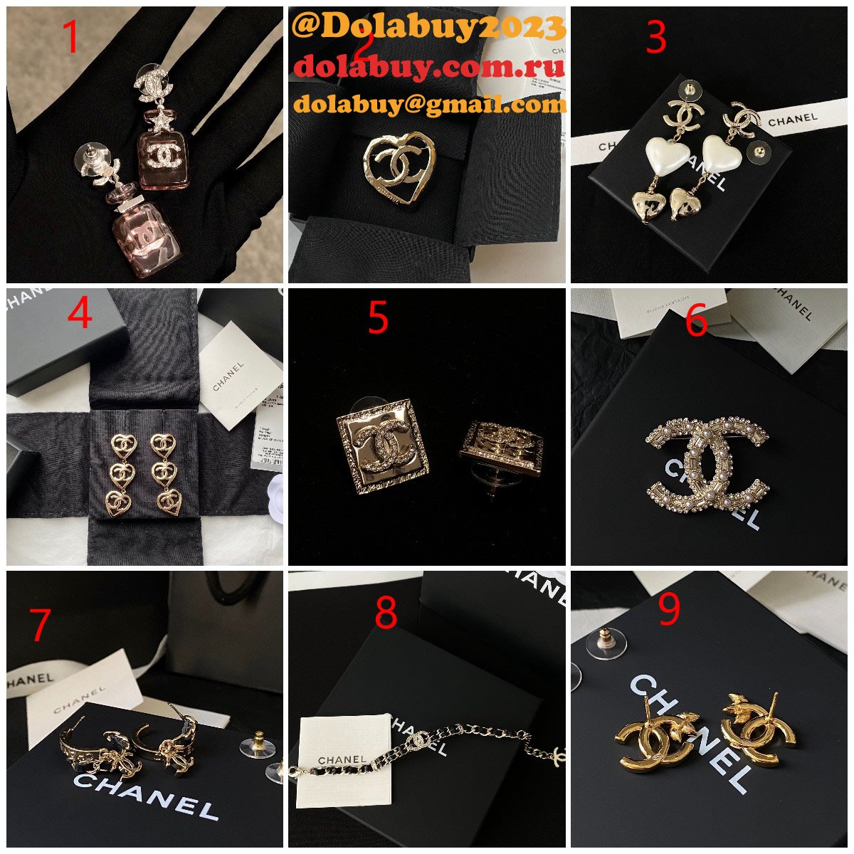 Copy Designer racelet Brooch Stud Earrings Luxury