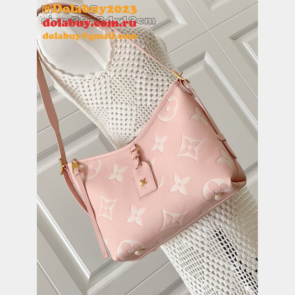 Louis Vuitton Replica CarryAll Top Quality Pink M47082 Bag