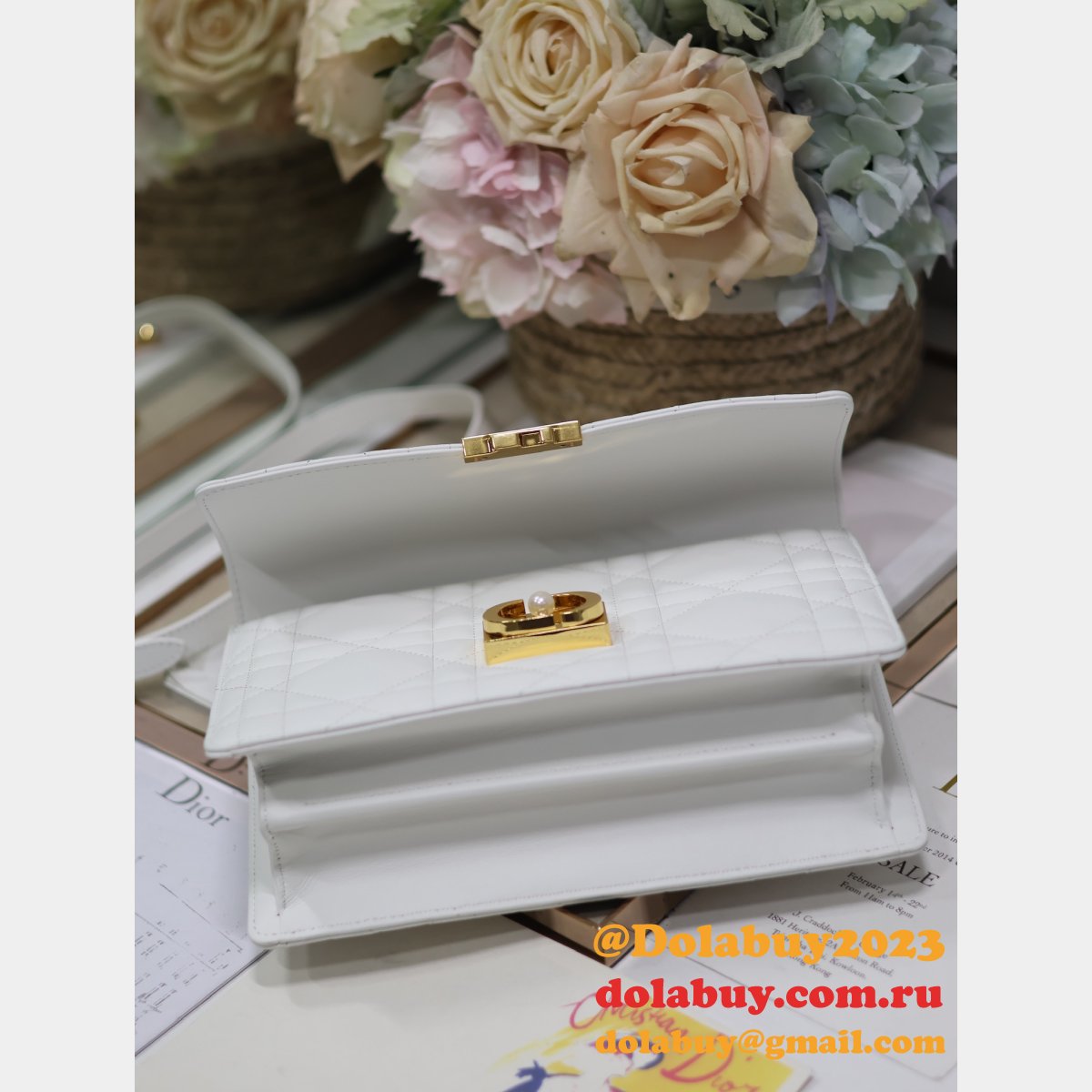 7 Star Top Quality DIOR Ange Medium Calfskin handbag