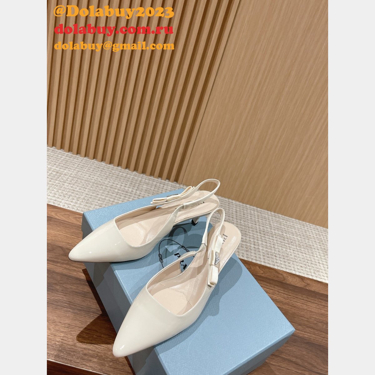 Prada 2023 Slingback Replica Shoes Inspired Sandals Online