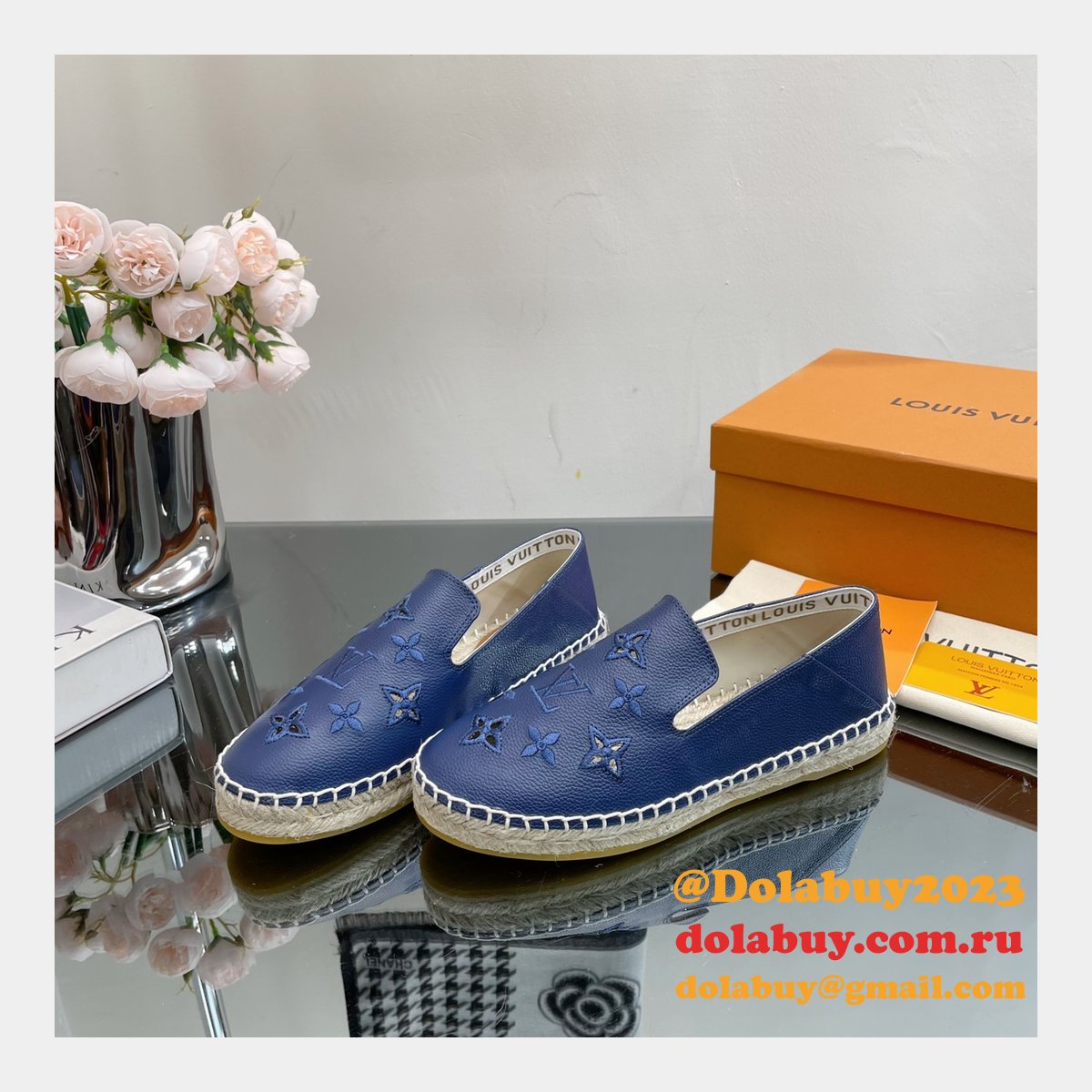 Inspired LOUIS VUITTON S FASHION ESPADRILLES men shoes