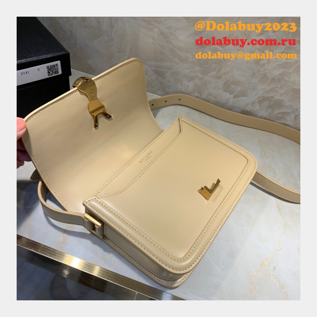 Saint Laurent YSL Solferino Replicas 634306 Satchel Leather