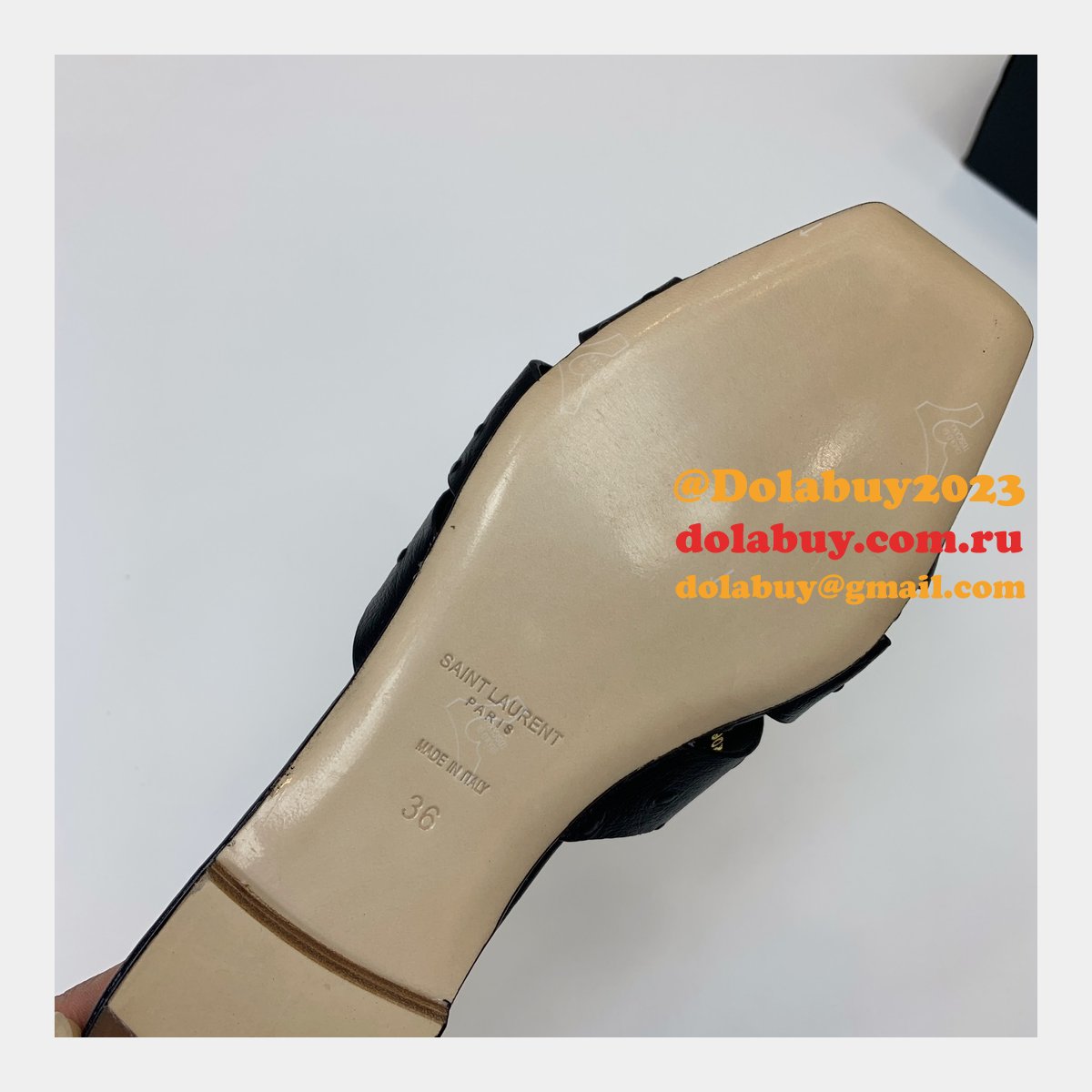 Designer Saint Laurent Knockoff Tribute Slides Shoes