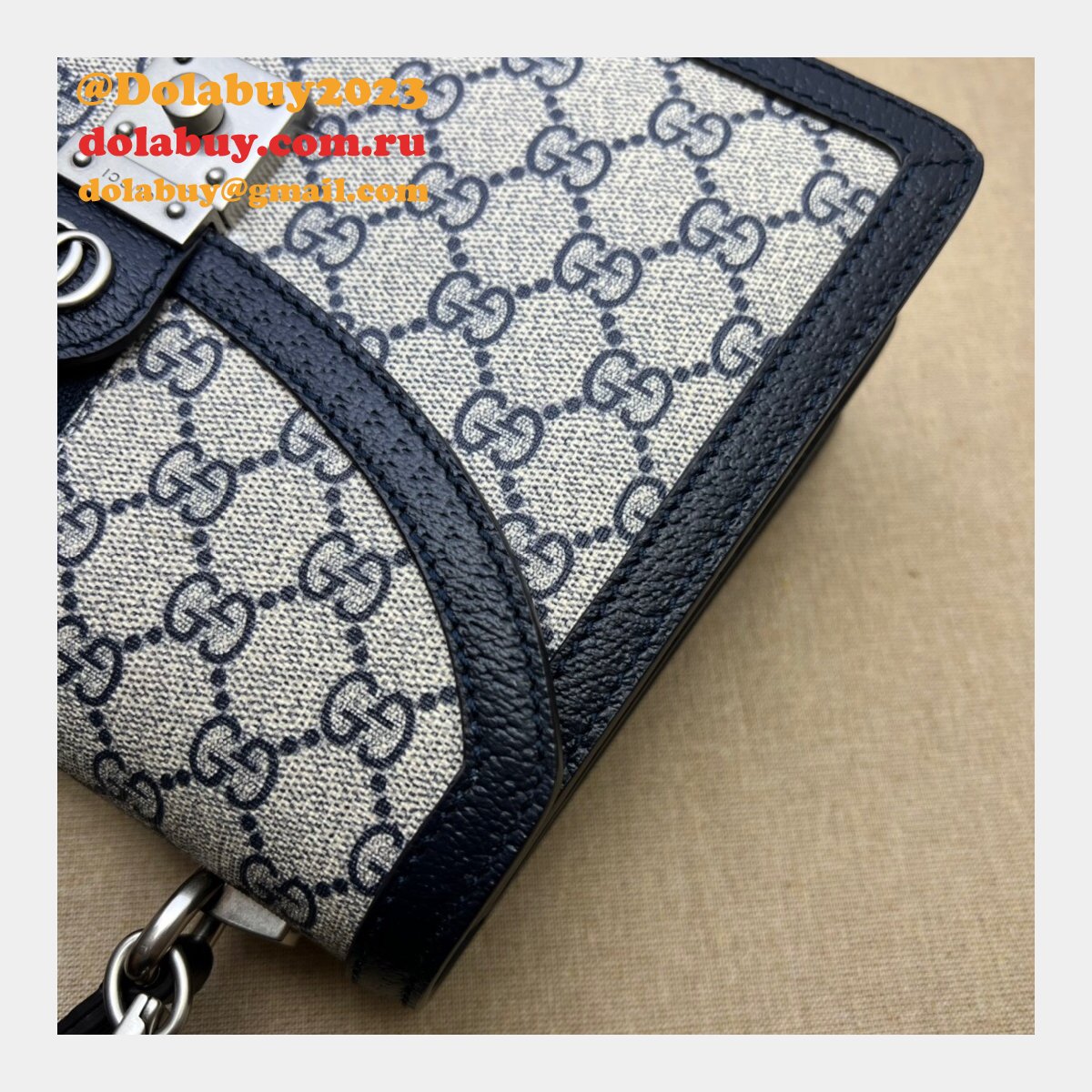 aaa+ G*u*i 651055 ophidia small top handle fake bag with web