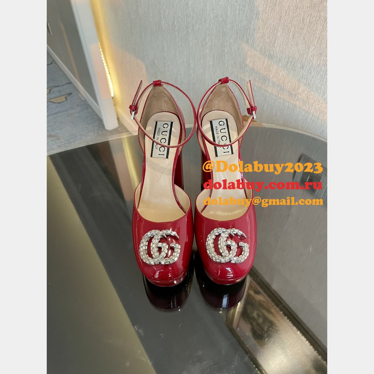 high quality G*u*i high plat form fashion perfect shoes