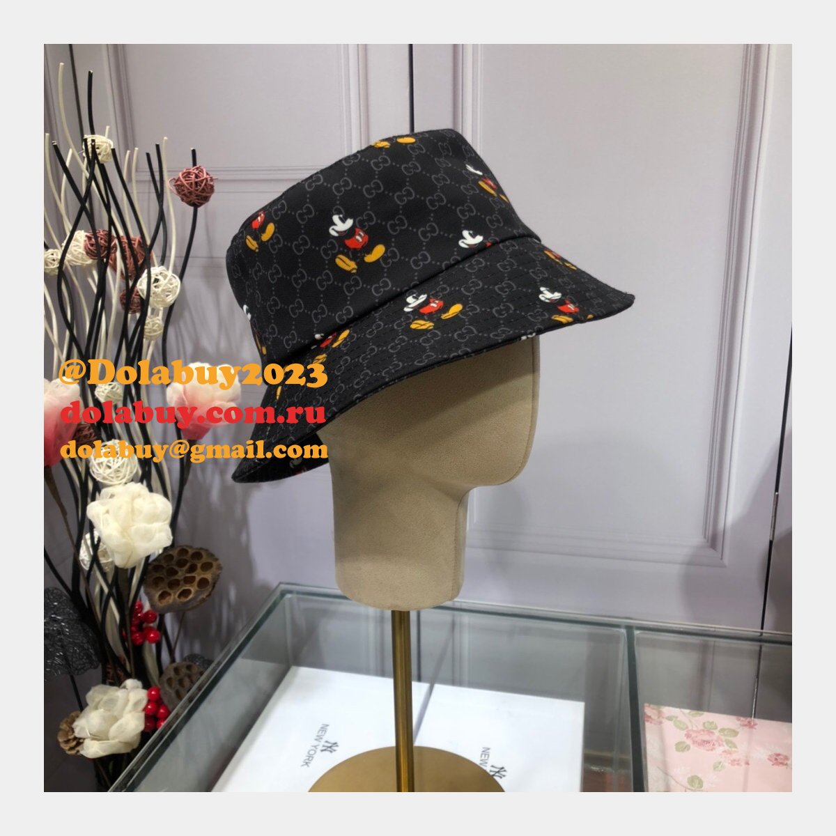 7 star G*u*i mickey fisherman hat