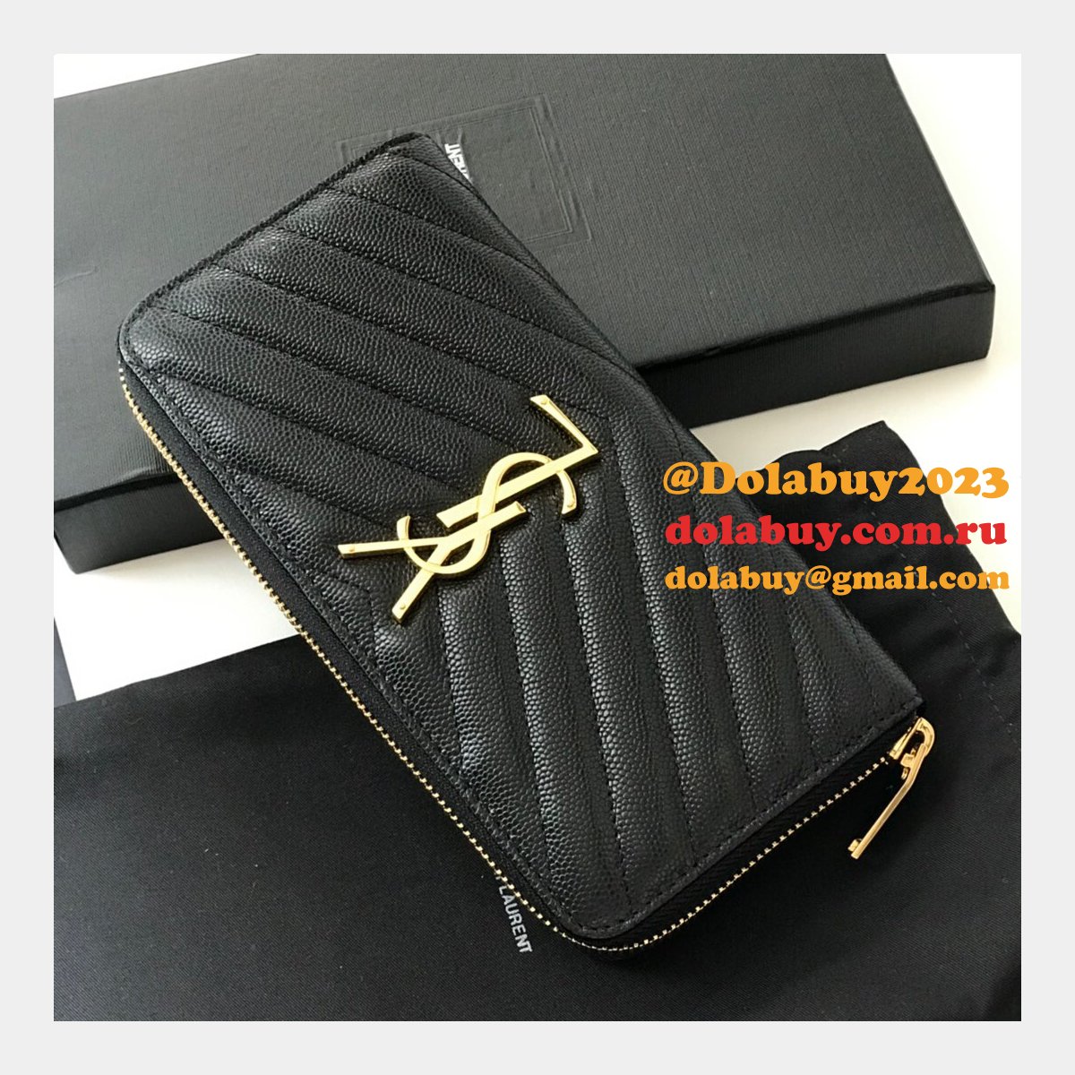Best Saint Laurent Wallets & Card Cases Black
