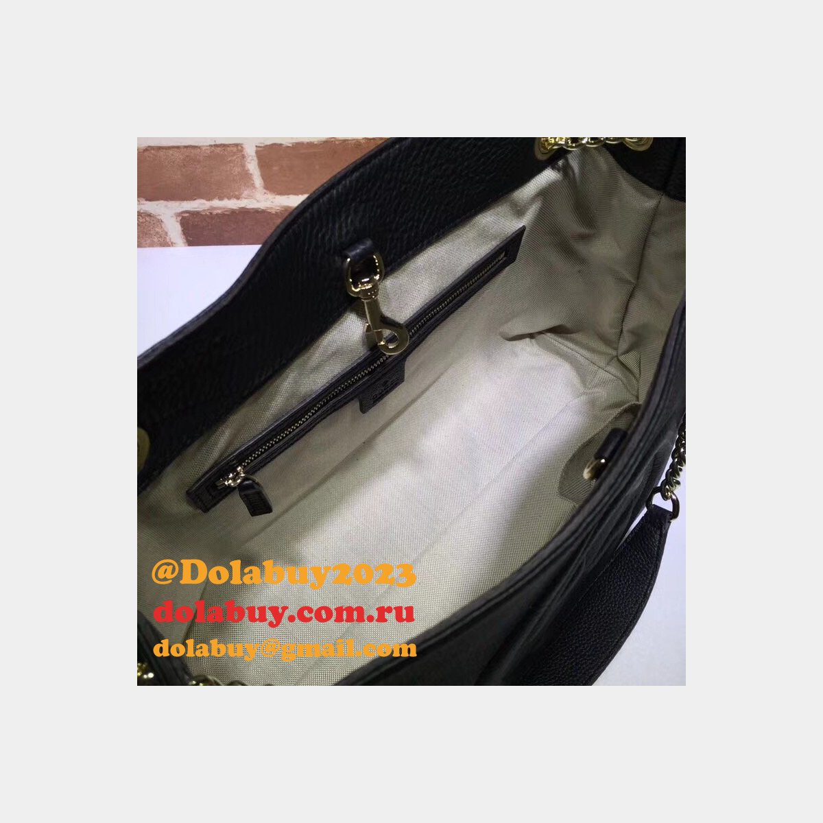 7 star G*u*i replica soho leather shoulder 308982 bag