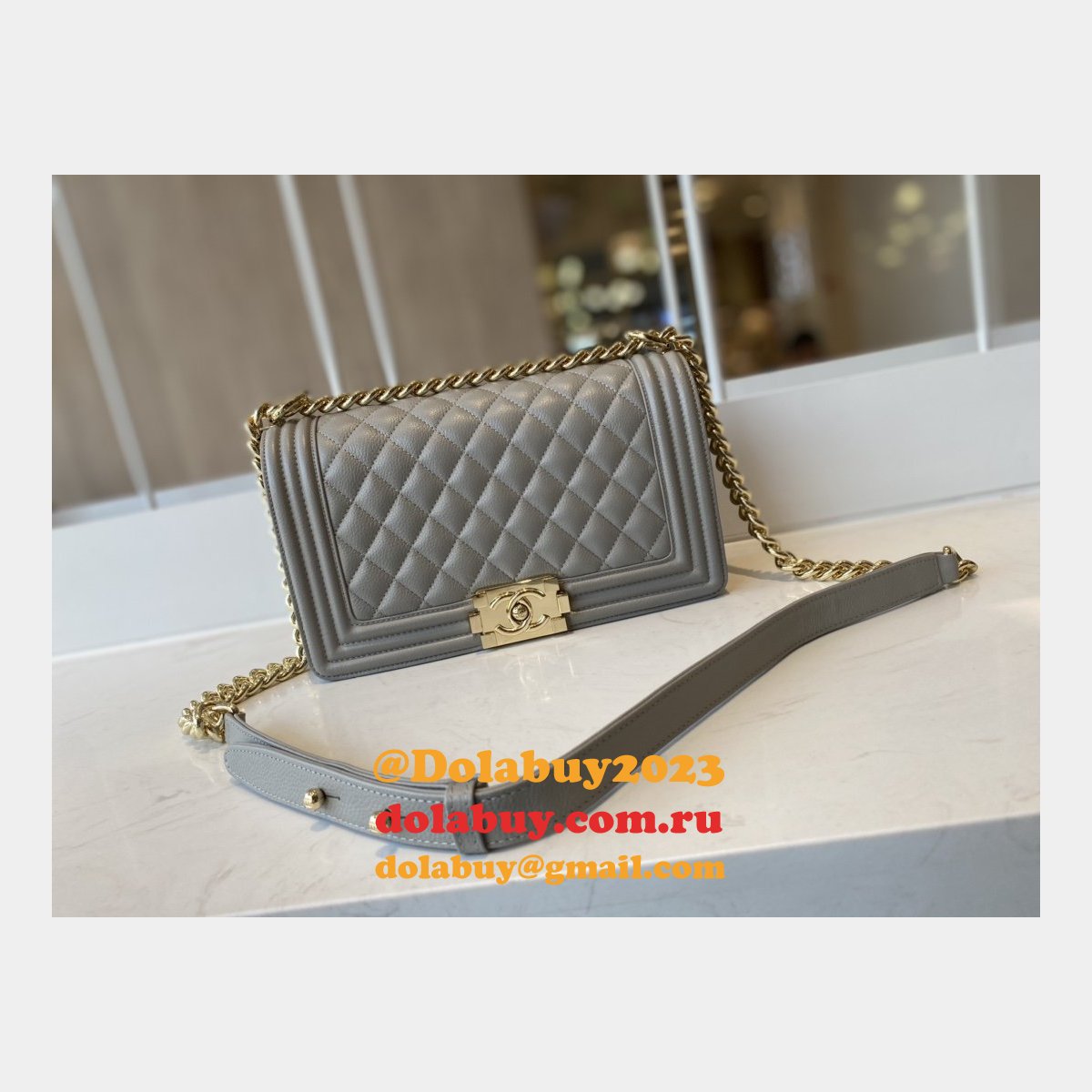 CC Replicas Calfskin & Ruthenium-Finish Metal Boy Many Colours