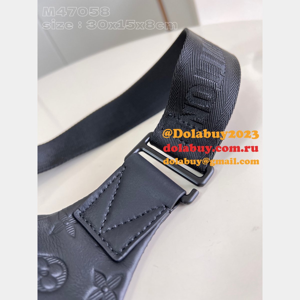 Rush Bumbag Belts M47058 Black Louis Vuitton Copy Shoulder Bags