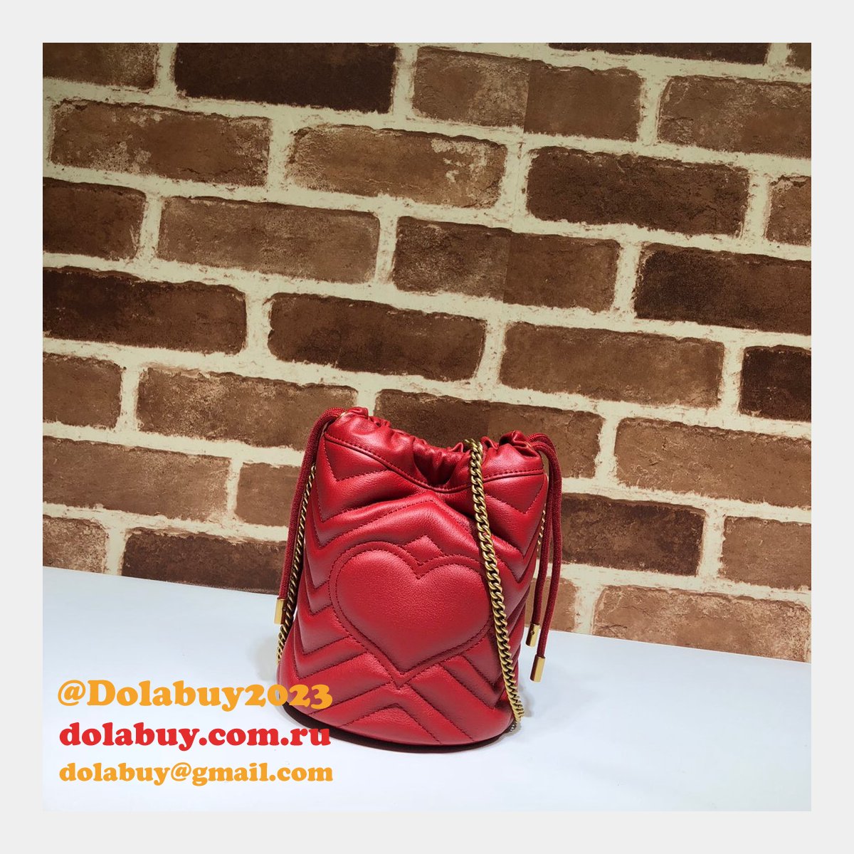 G*u*i replica 7 star gg marmont mini bucket 575163 bag