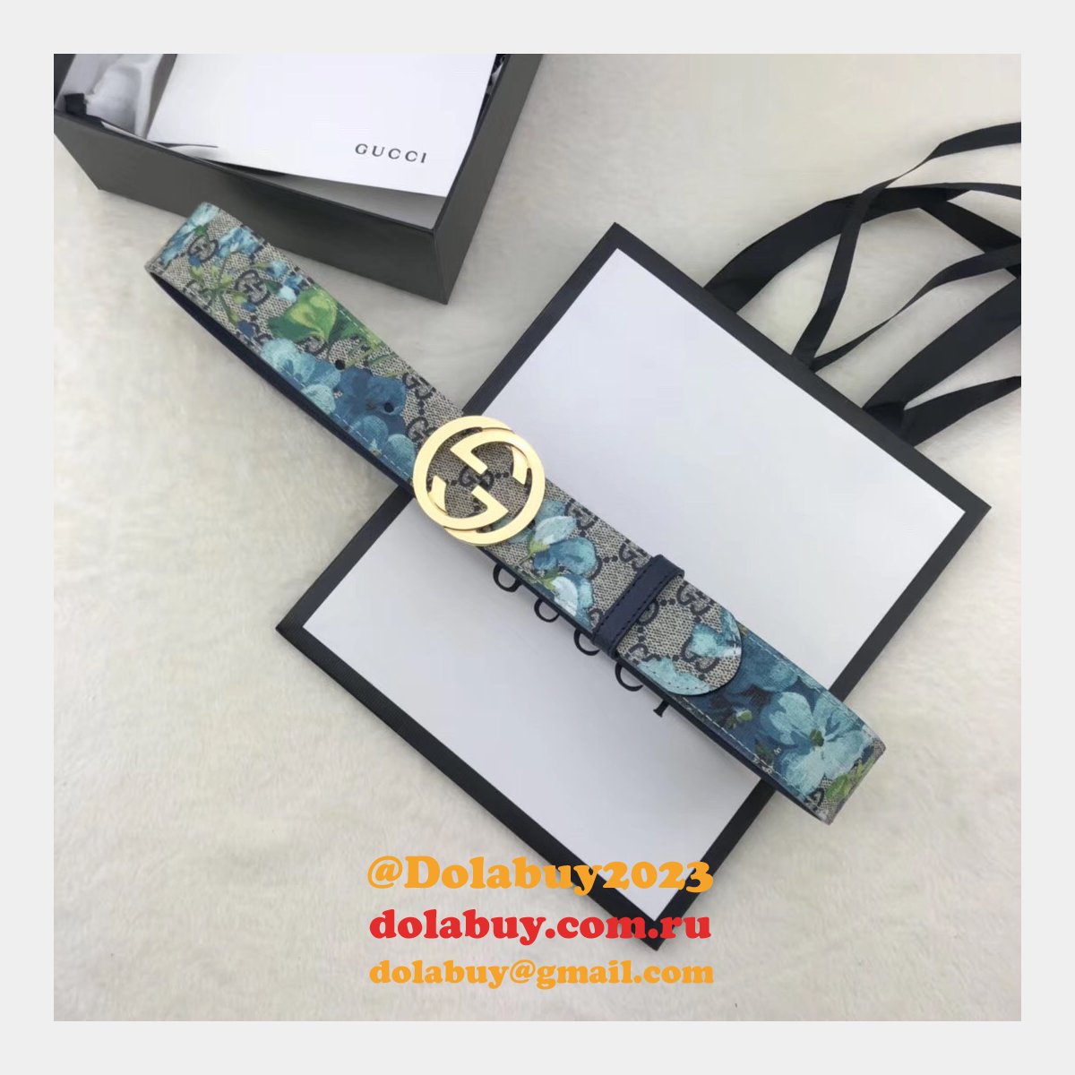 G*u*i belt with double g buckle 38mm-1 top quality