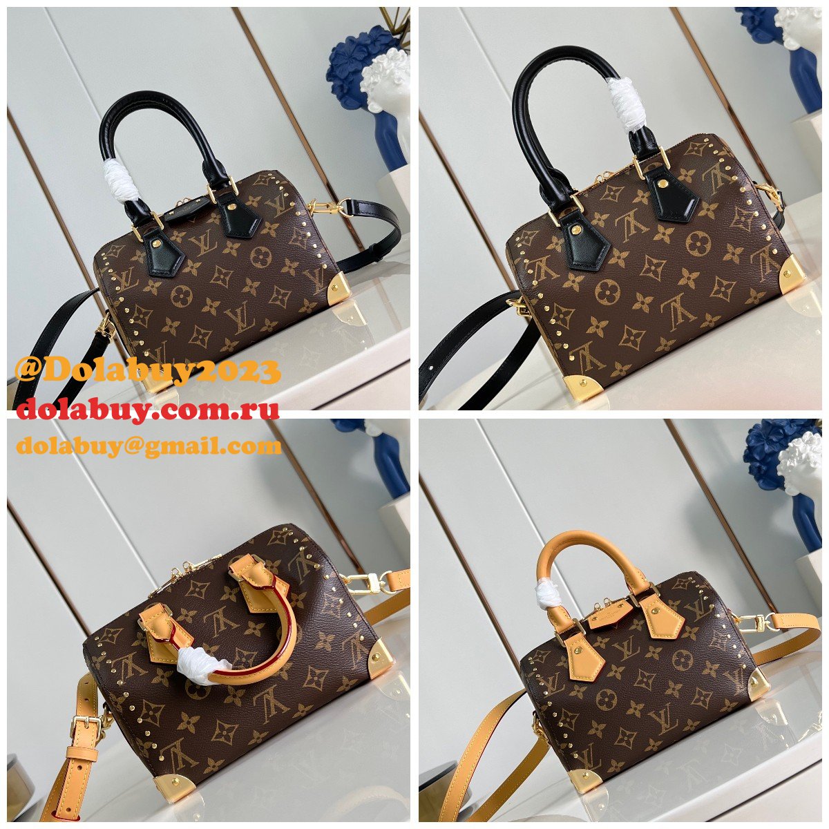 Louis Vuitton Designer Replica Speedy Trunk 20 Monogram M13146 Handbags