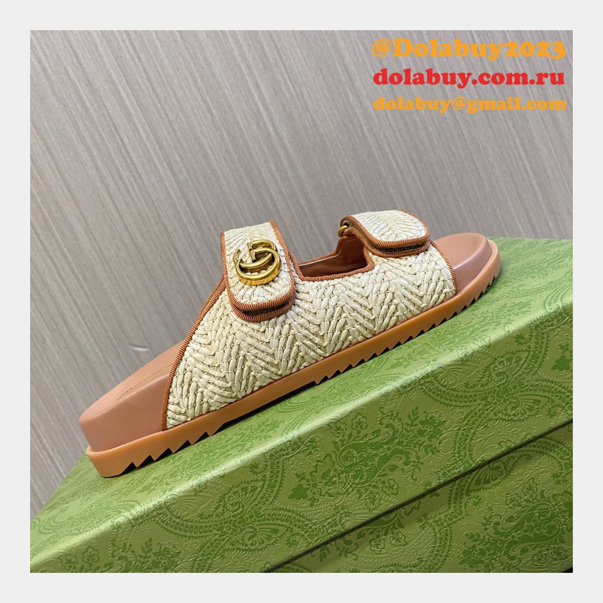 top quality G*u*i 1:1 mirror women sandal