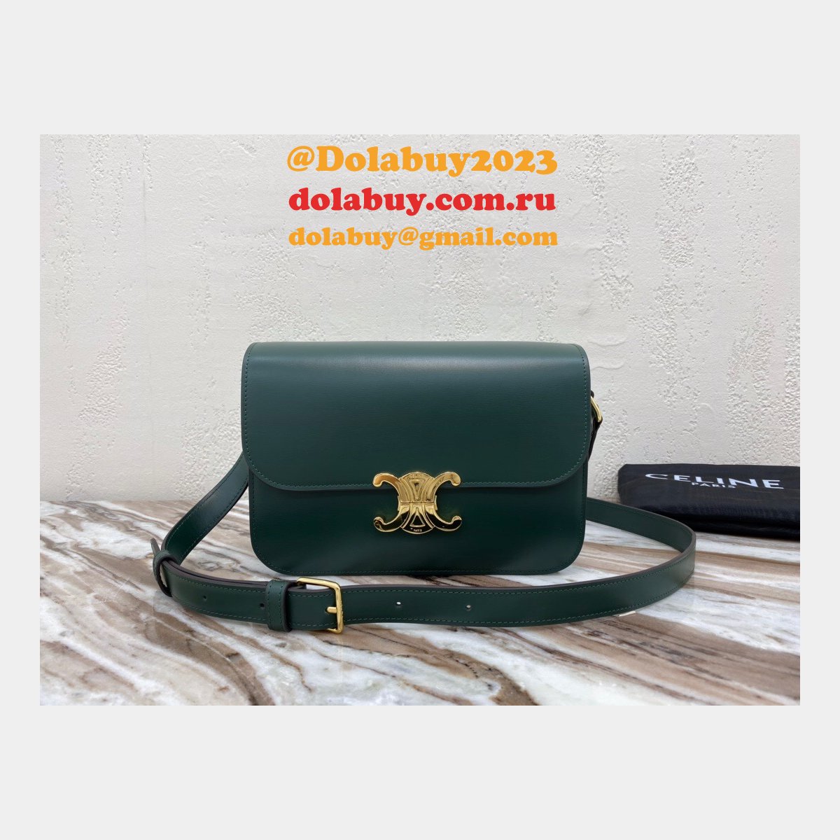 The Best Celine 1:1 Mirror Triomphe Replica Dolabuy 22cm Bag