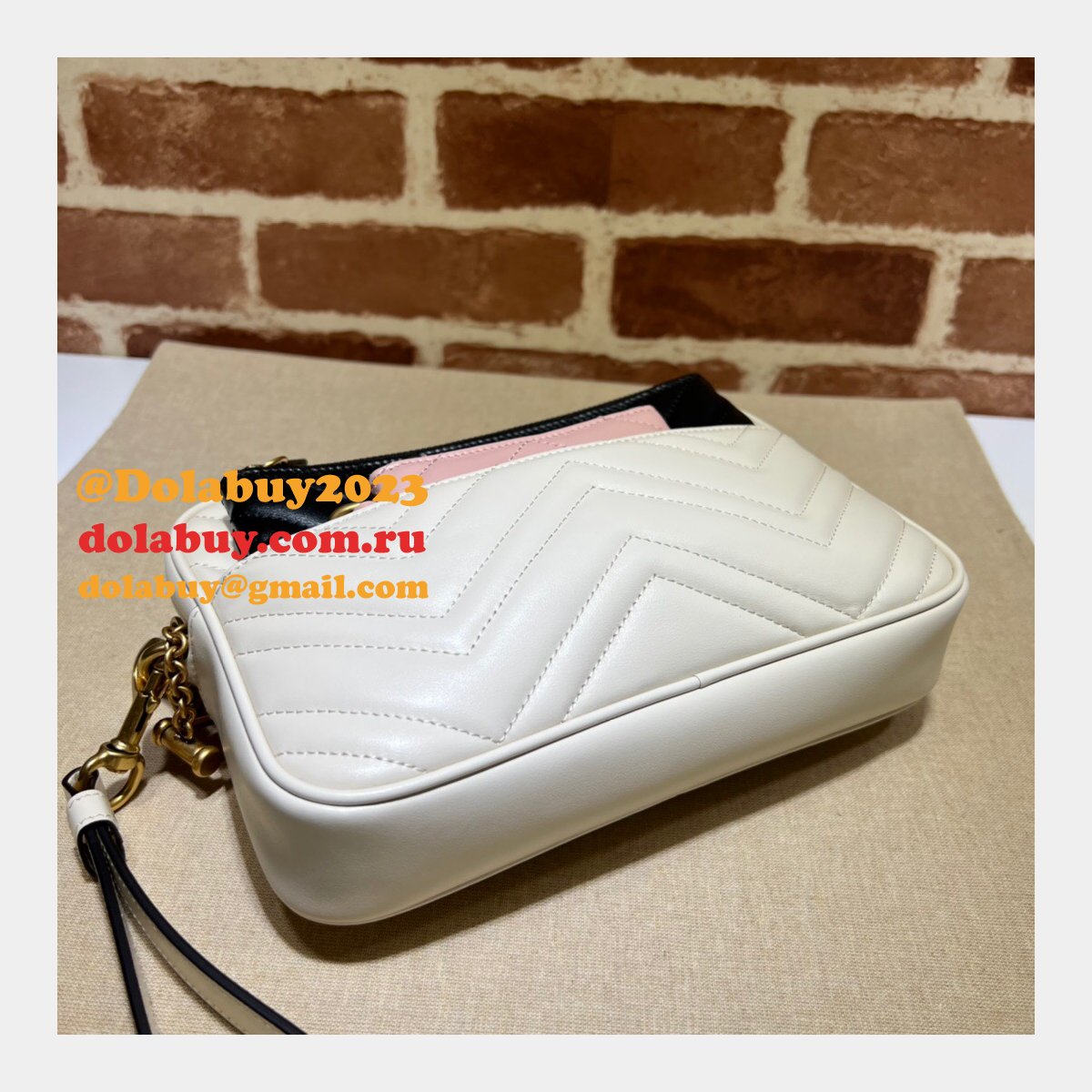 should i buy G*u*i replica 699758 double g multi-use mini bag