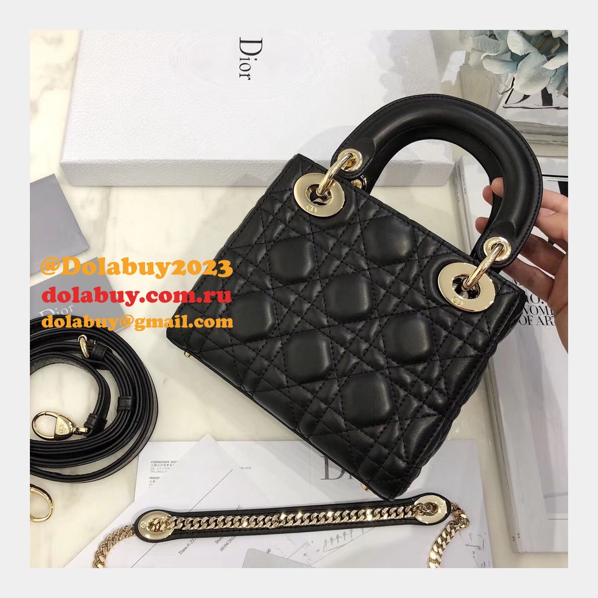 AAA+ Christian Lady Dior Handbags Online Purchase MINI 17CM