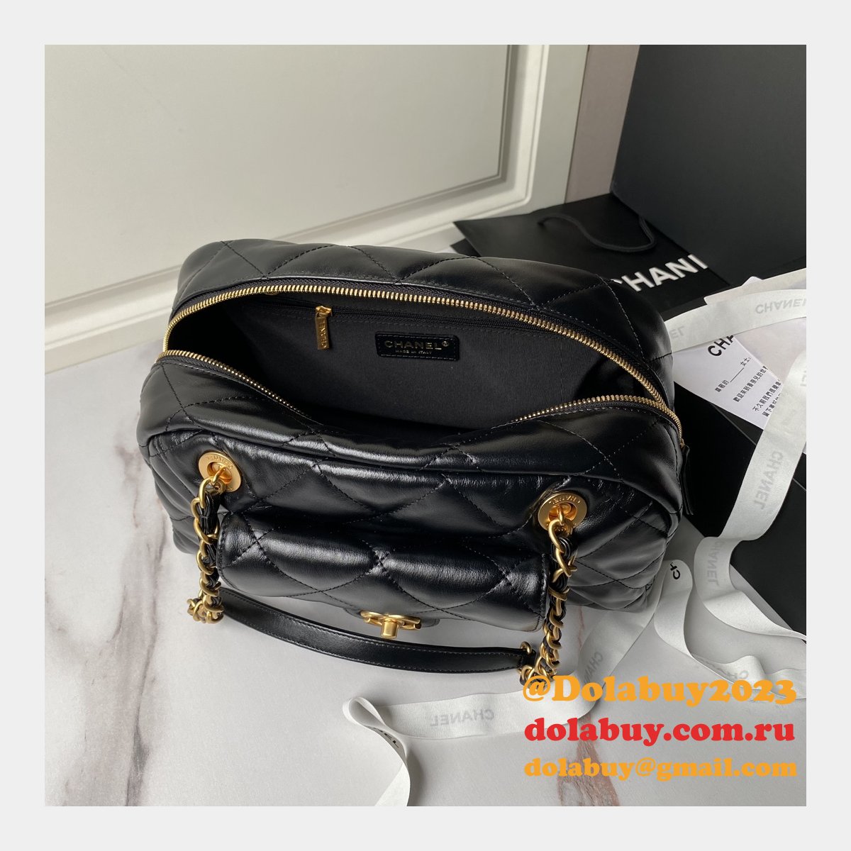 Best High-Quality Bowling AS4905/AS4812 Black Replica Handbags