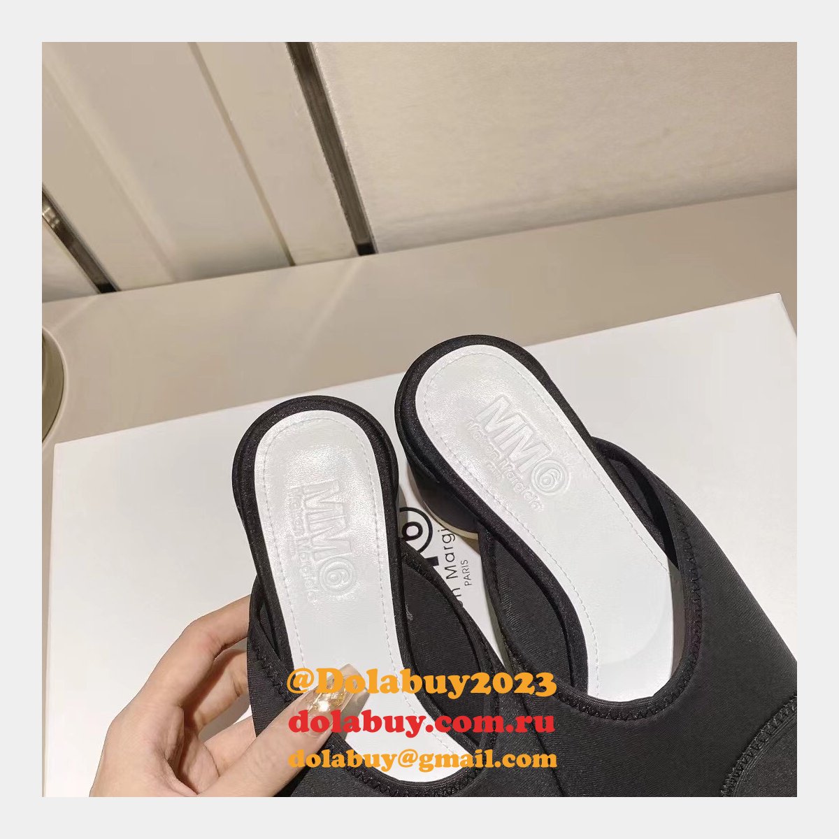 best deals dolabuy replica ma*s*n Ma*i*la mm6 flip flops products