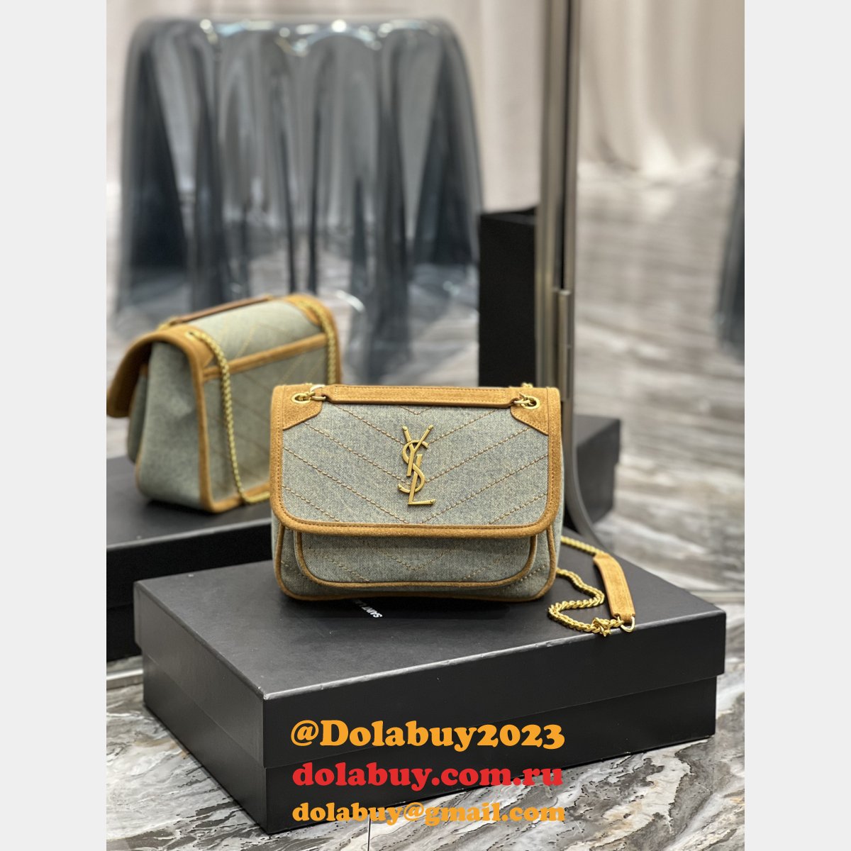 Replica Saint Laurent Niki YSL AAA+ 22/28cm 633151/633158 Bag