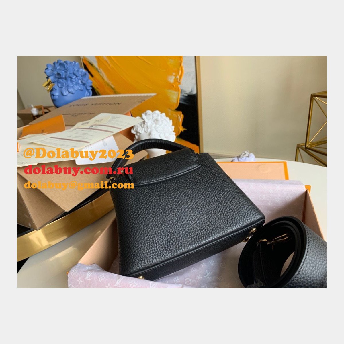 LOUIS VUITTON CAPUCINES REPLICA HANDBAGS WHOLESALE M56071