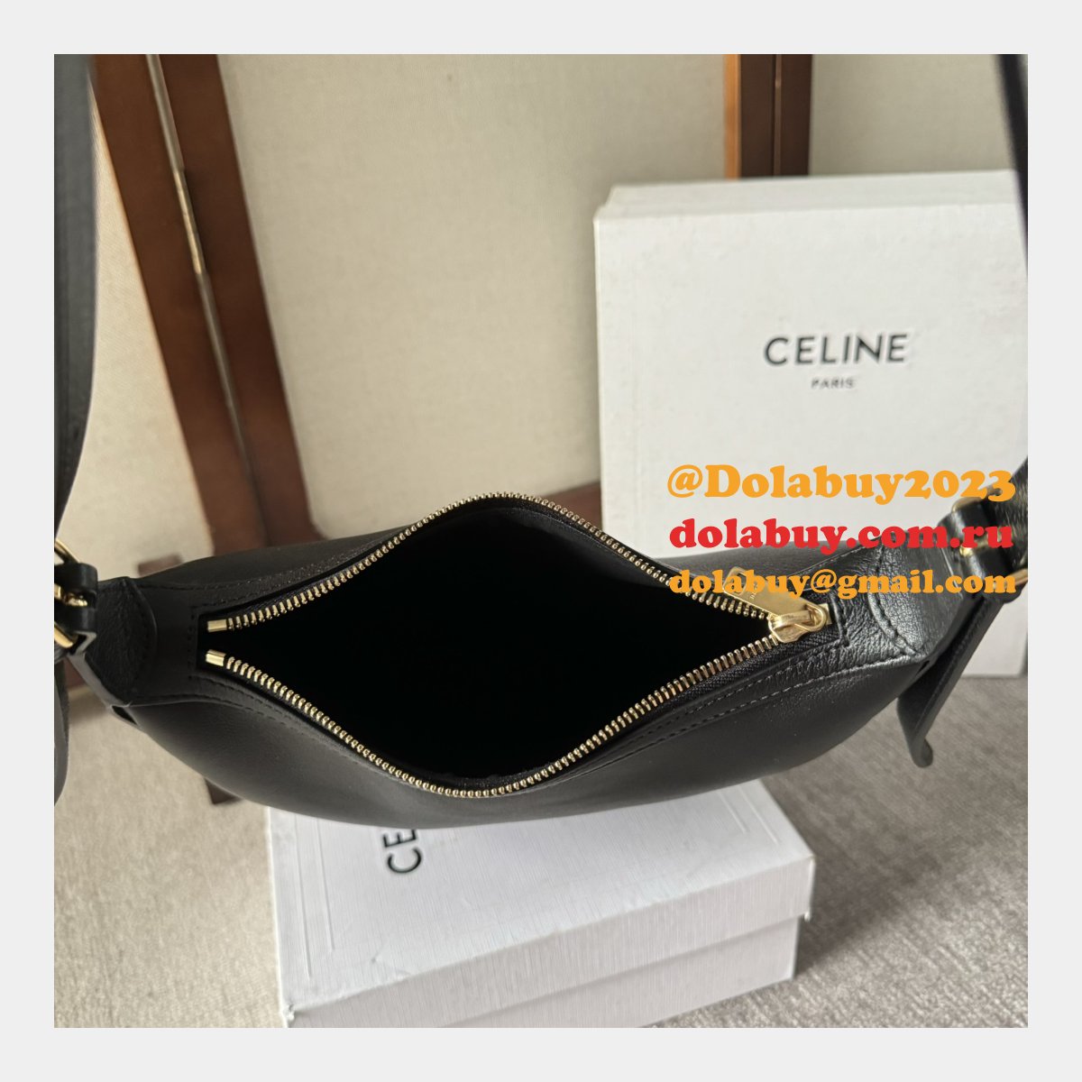 Celine Inspired 117253 Small Heloise Cuir Triomphe Bag