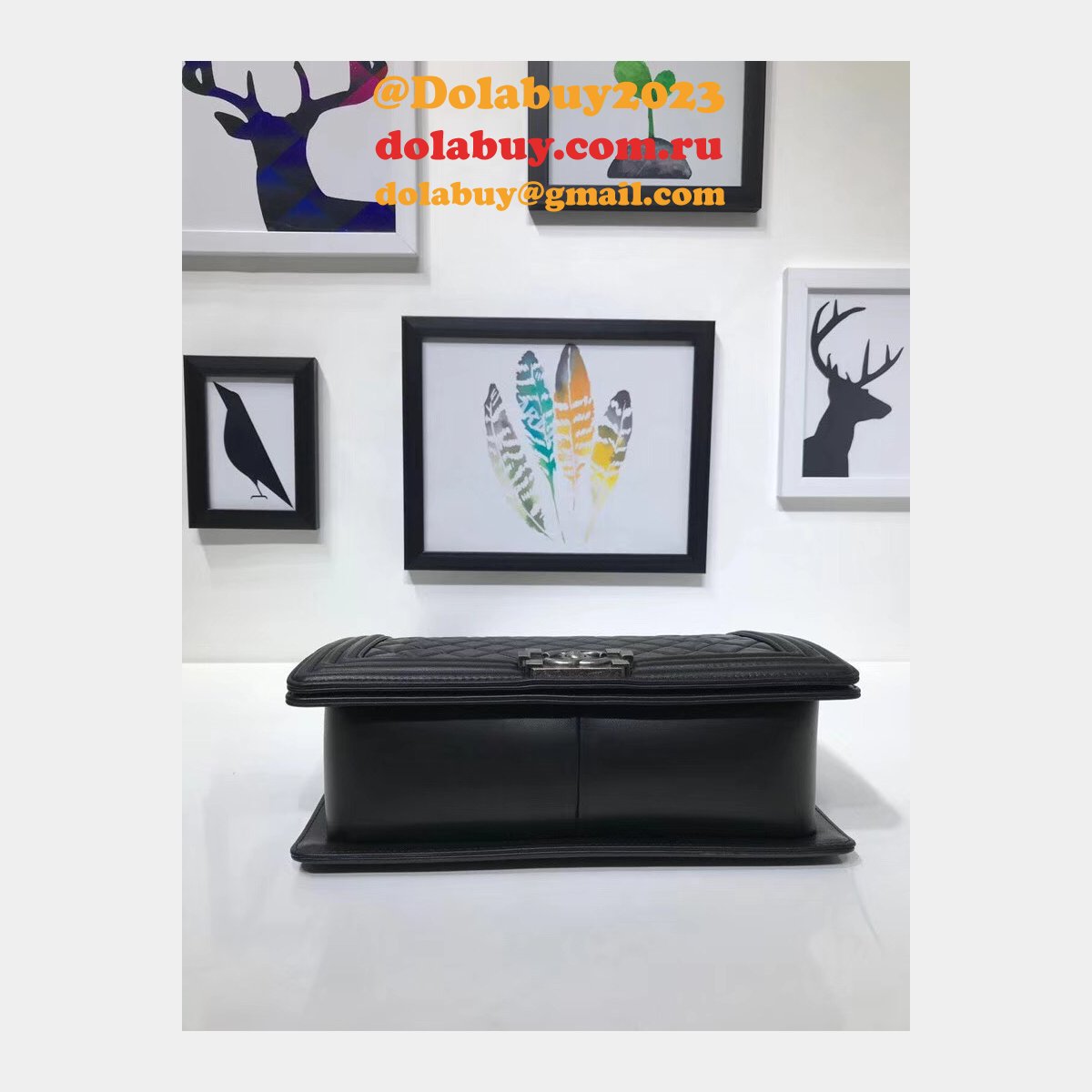 Fake CC Le Boy Cheap Mall High Quality Bags Lambskin 28cm