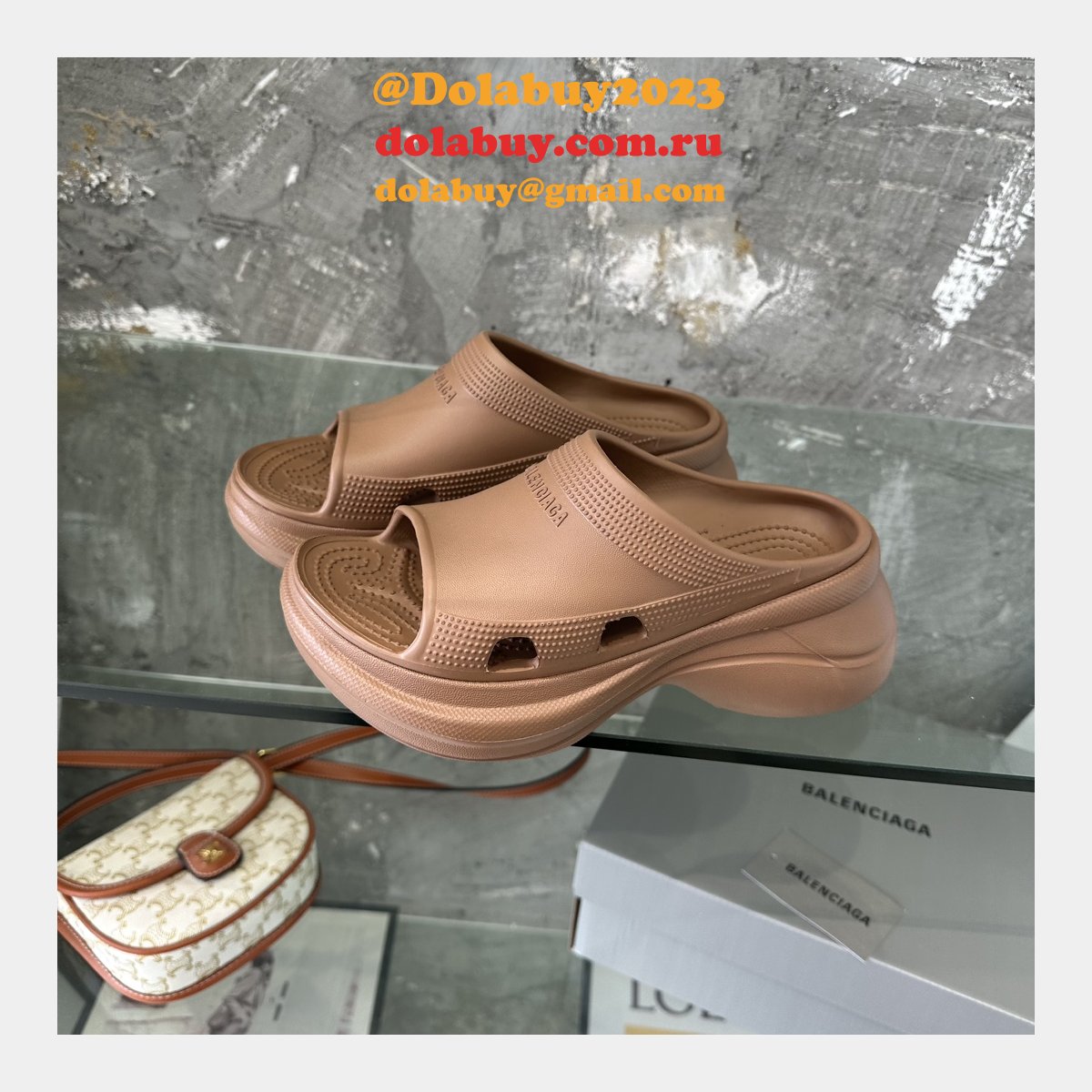UA quality Balenciaga Slippers Perfect shoes